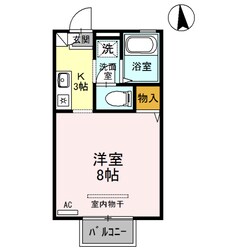 ロイヤルカームコート Ｂの物件間取画像